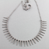 Pave Diamond Spike Choker Necklace w/ Clasp, (DCH-039)